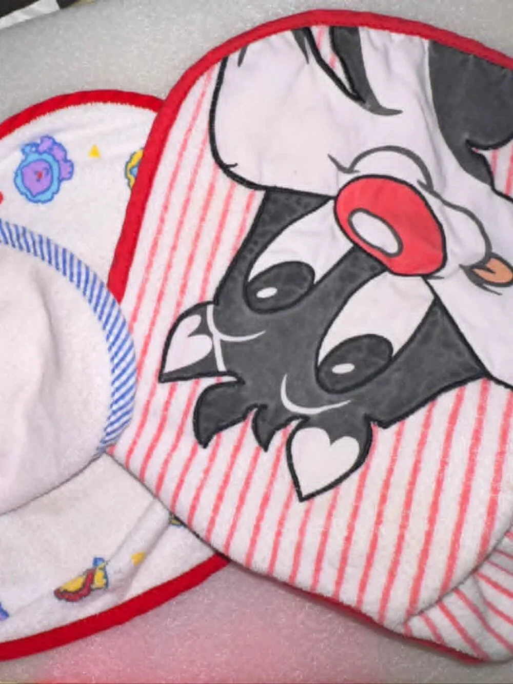 Vintage Terry Cloth Lot of 5 Bibs
